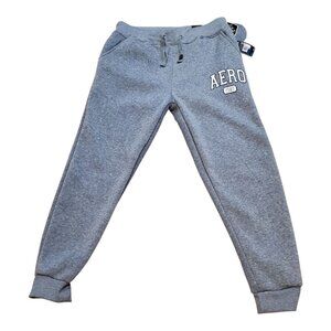 NWT AEROPOSTALE SZ XL Men's Cozy Fleece-lined Jogger Sweatpants - Heather Gray